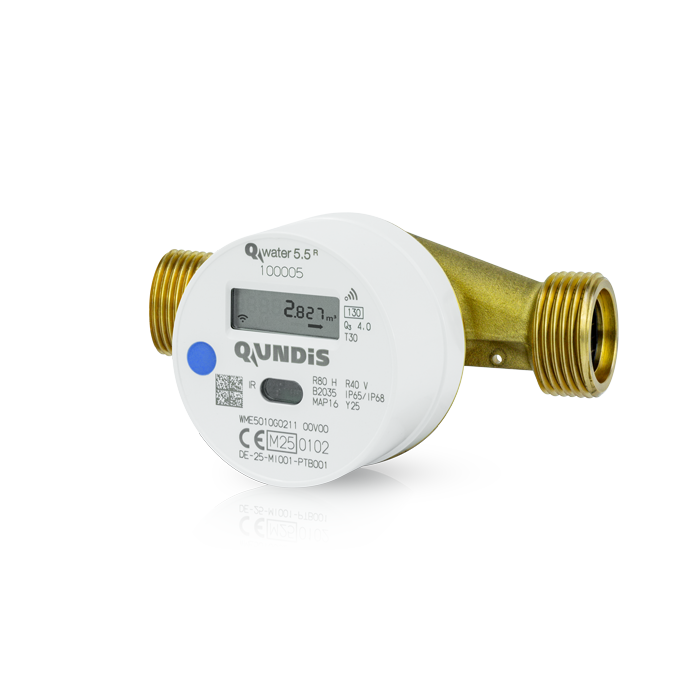 Q water 5.5 R Elektronischer Verschraubungs-Wasserzähler 130mm